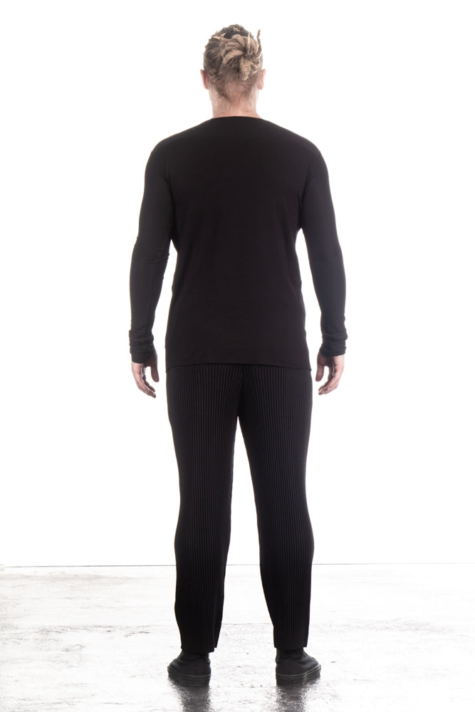 Alexej Ballach Herren Rundhals Shirt TUBE Longsleeve black
