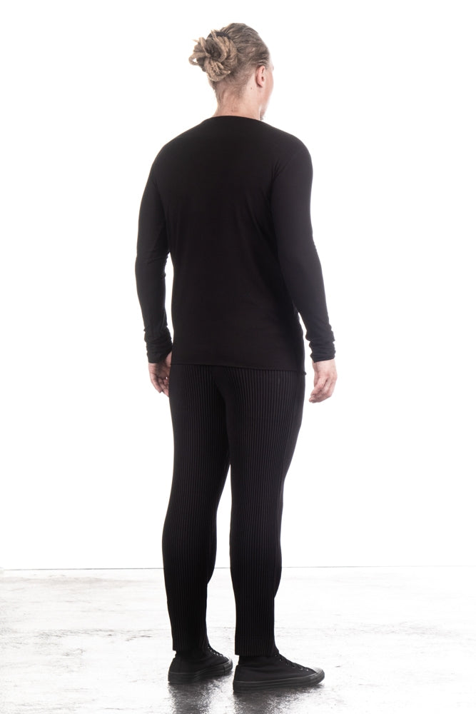 Alexej Ballach Herren Rundhals Shirt TUBE Longsleeve black