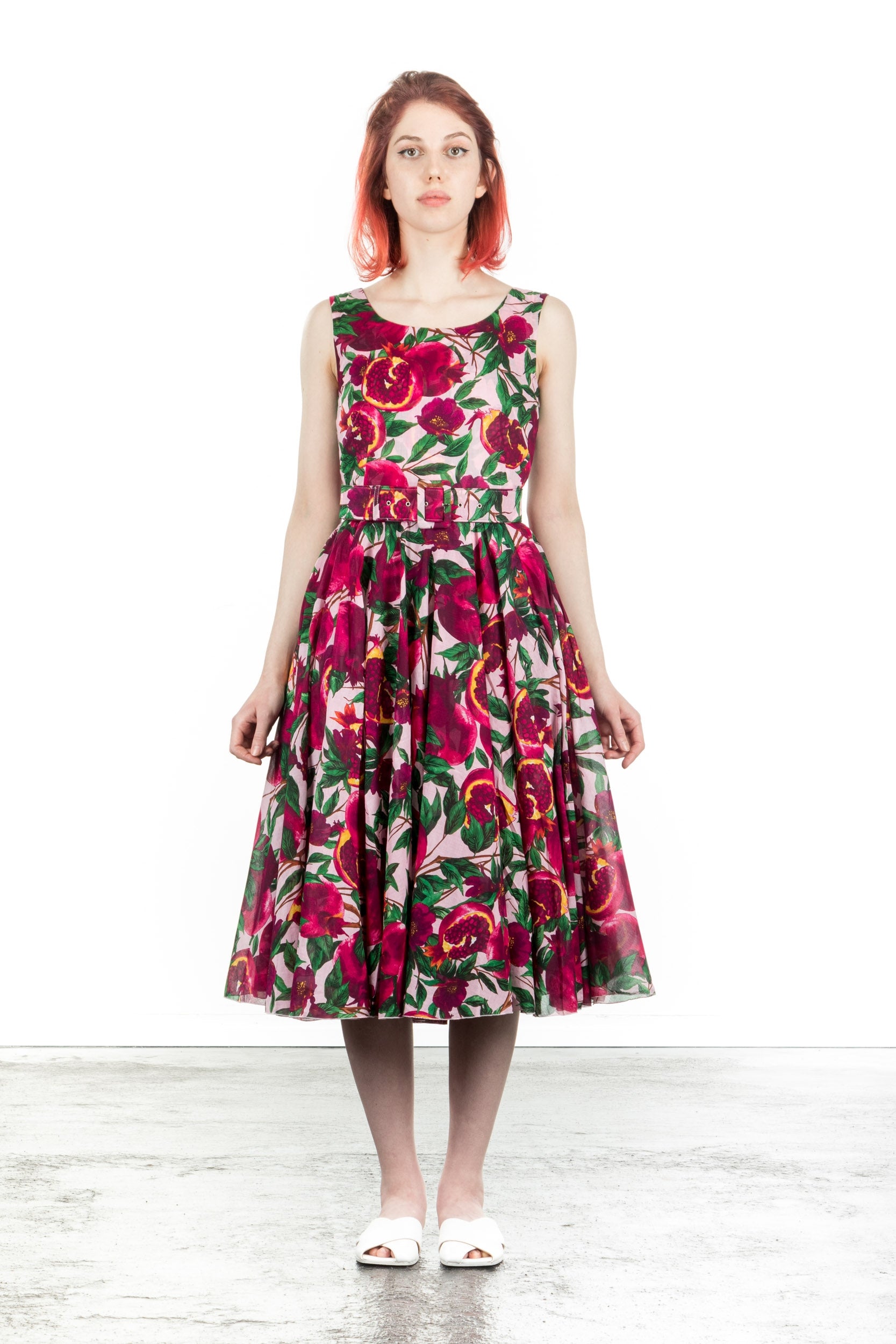 SAMANTHA SUNG Damen Sommerkleid Aster Floraler Print pink