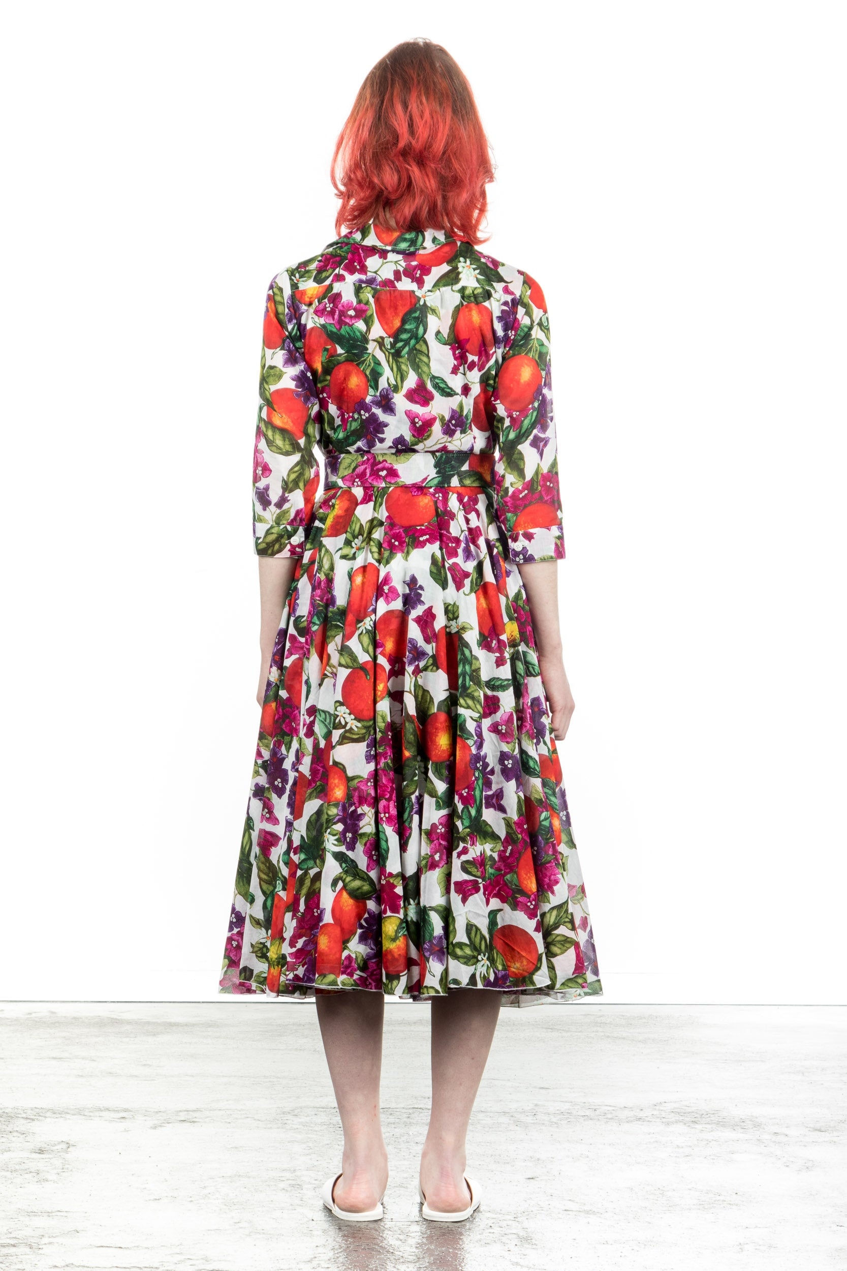 SAMANTHA SUNG Damen Kleid ASTER mit Fruit Print