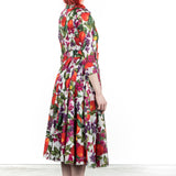 SAMANTHA SUNG Damen Kleid ASTER mit Fruit Print