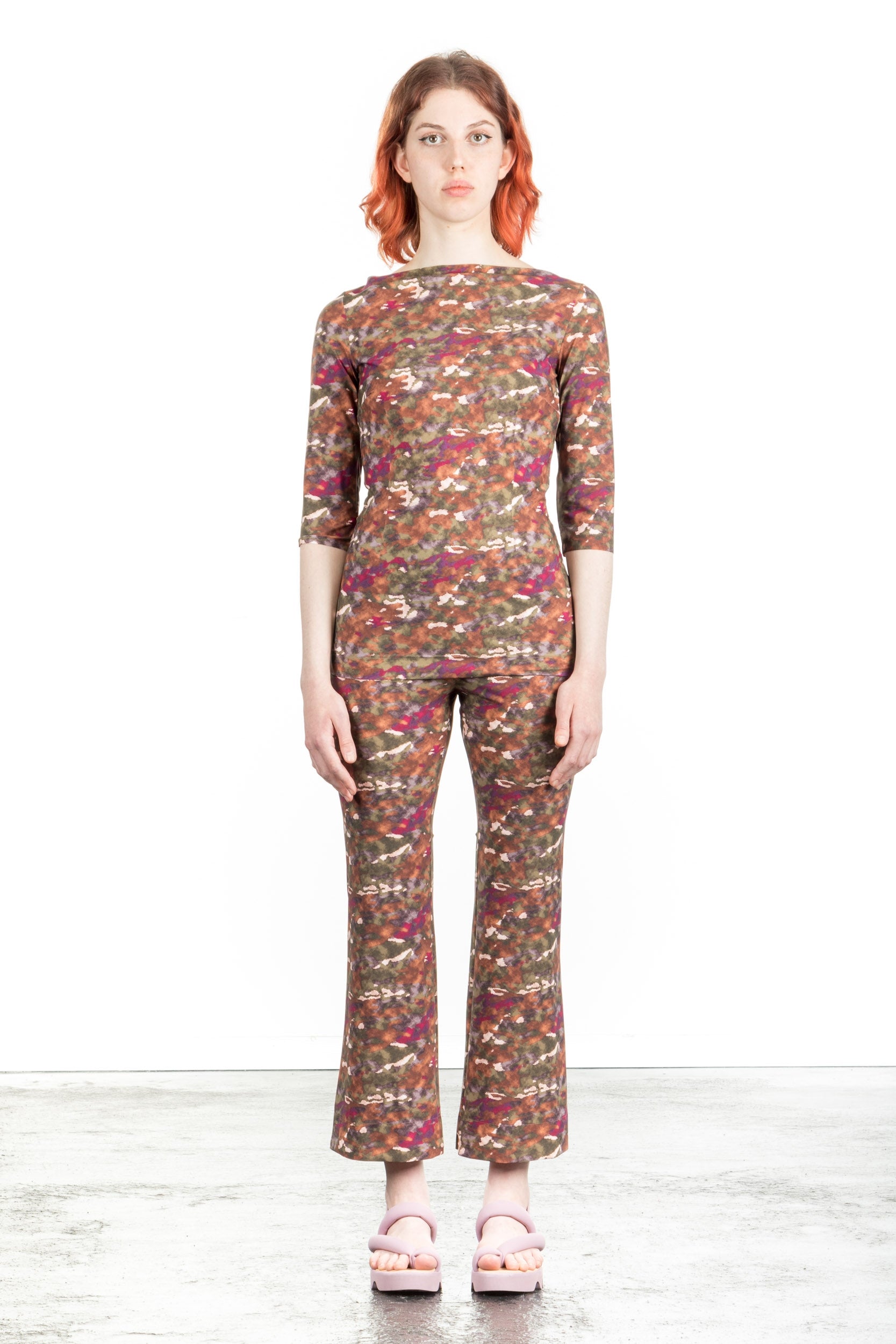 Schella Kann 2 Damen Shirt mit 3/4 Arm multicolor
