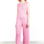 Pleats Please Issey Miyake Damen Plissé Top pink