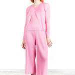 Pleats Please Issey Miyake Damen Plissee Cardigan pink