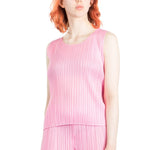 Pleats Please Issey Miyake Damen Plissé Top pink