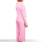 Pleats Please Issey Miyake Damen Plissee Cardigan pink