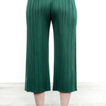 Pleats Please Issey Miyake Plissee 7/8 Hose grün