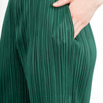 Pleats Please Issey Miyake Plissee 7/8 Hose grün