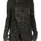 Y's Yohji Yamamoto Damen Strickjacke khaki
