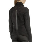 Isaac Sellam Damen Leder Jacke schwarz