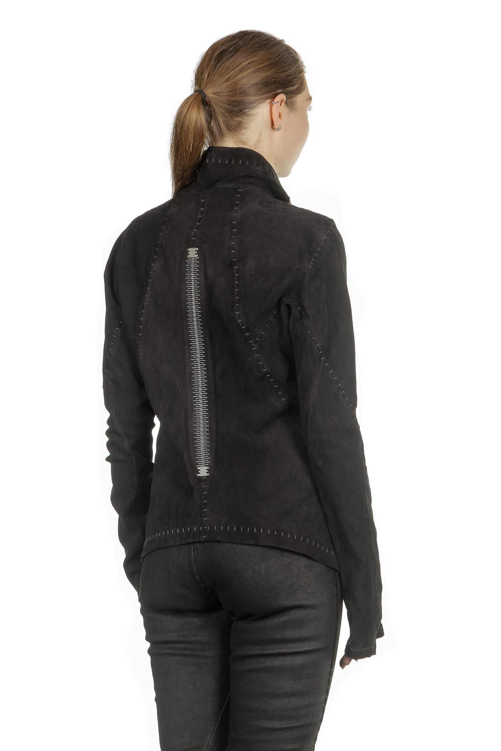 Isaac Sellam Damen Leder Jacke schwarz