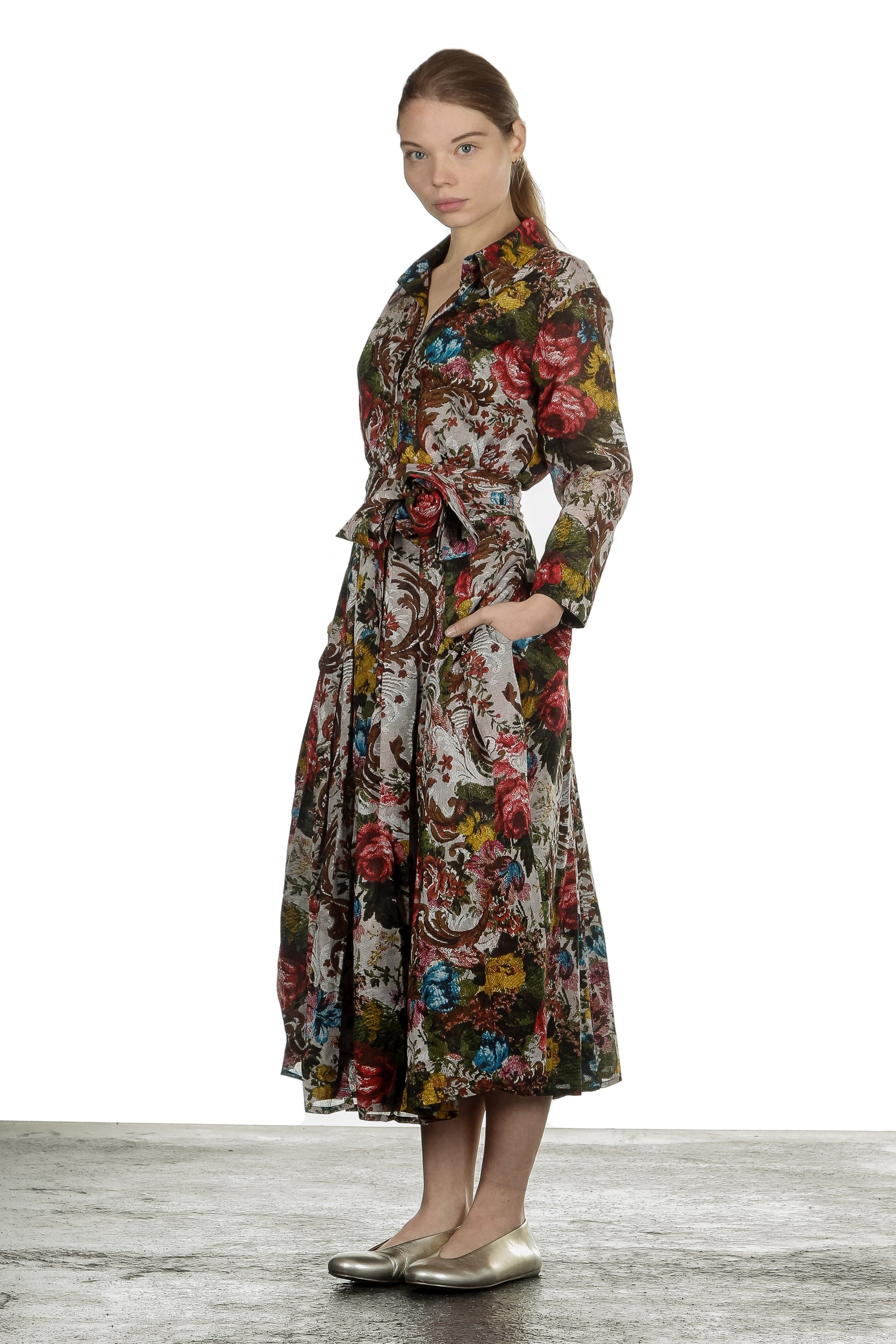SAMANTHA SUNG Damen 'AUDREY' Kleid mit Print