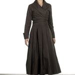 Katharina Hovman Damen Wickelbluse khaki