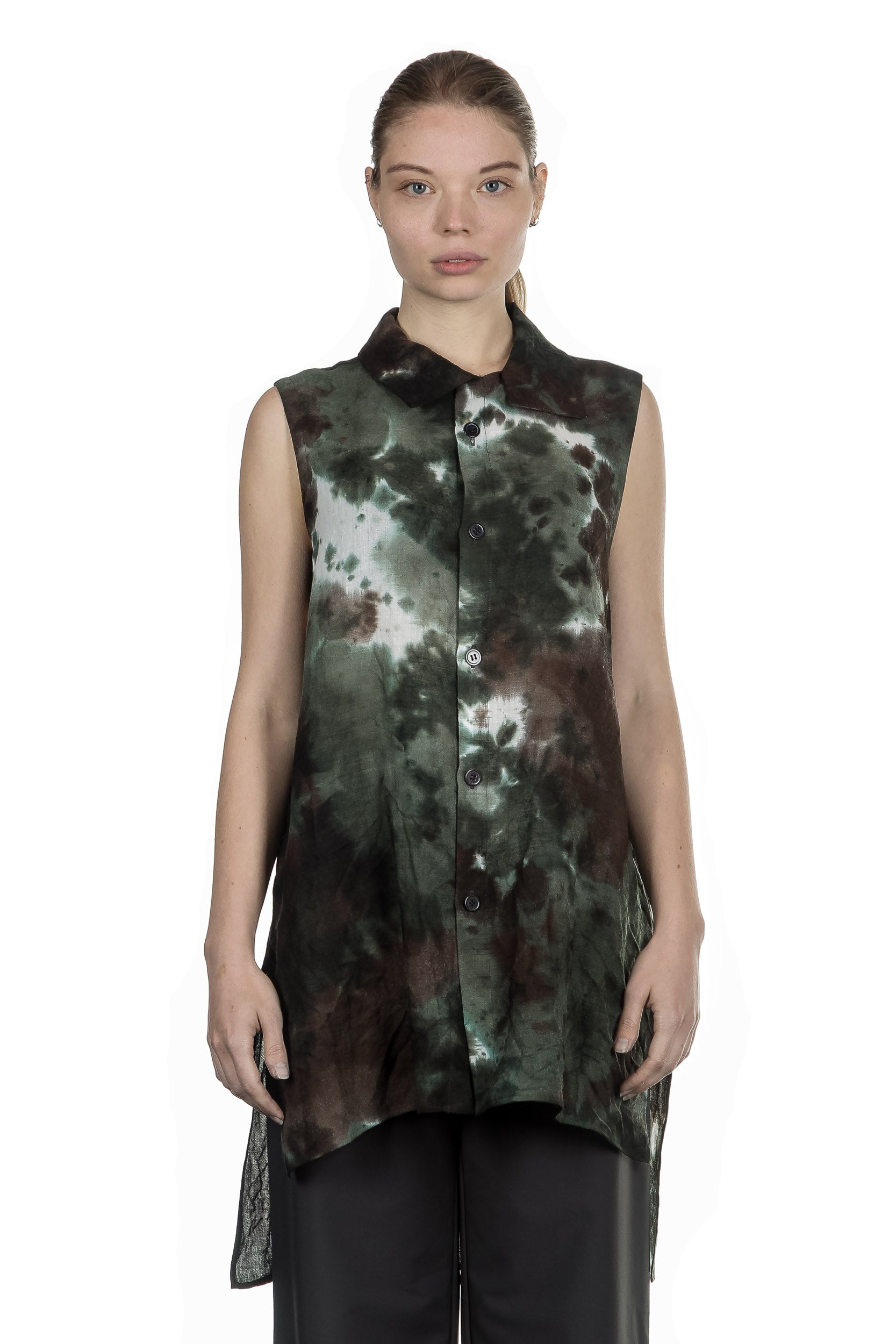 Y's Yohji Yamamoto Damen Bluse camouflage