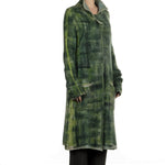 F Cashmere Damen Strickmantel grün