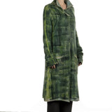 F Cashmere Damen Strickmantel grün