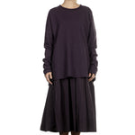 Katharina Hovman Damen Pullover oversized violett
