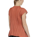 Pleats Please Issey Miyake Plissee Top kupfer