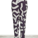 Issey Miyake Plissee Hose blau weiß