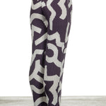 Issey Miyake Plissee Hose blau weiß
