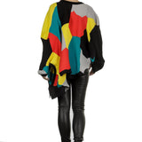 Issey Miyake Damen Pullover Plisseestrick multicolour