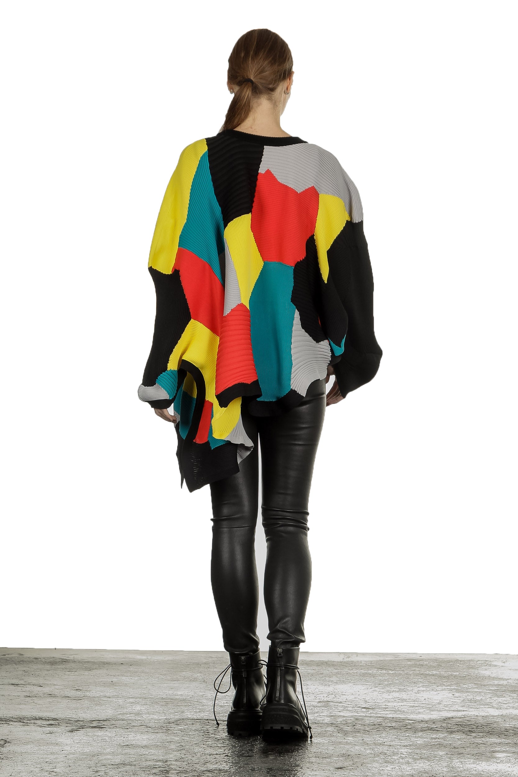 Issey Miyake Damen Pullover Plisseestrick multicolour