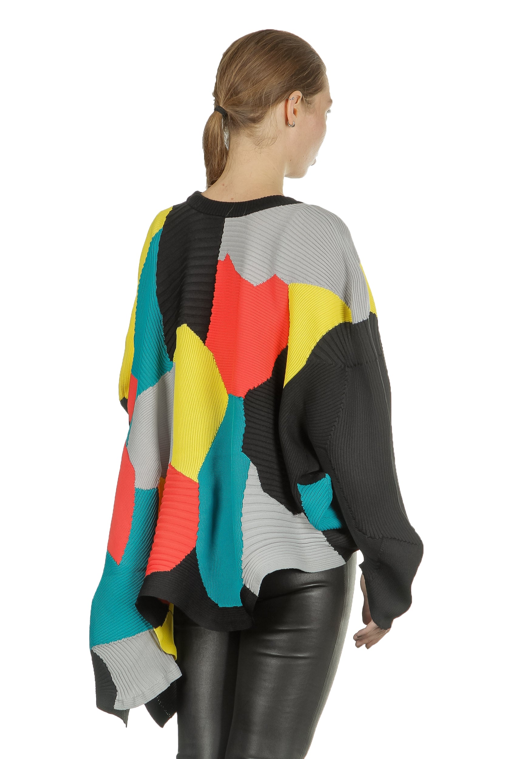 Issey Miyake Damen Pullover Plisseestrick multicolour