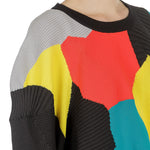 Issey Miyake Damen Pullover Plisseestrick multicolour