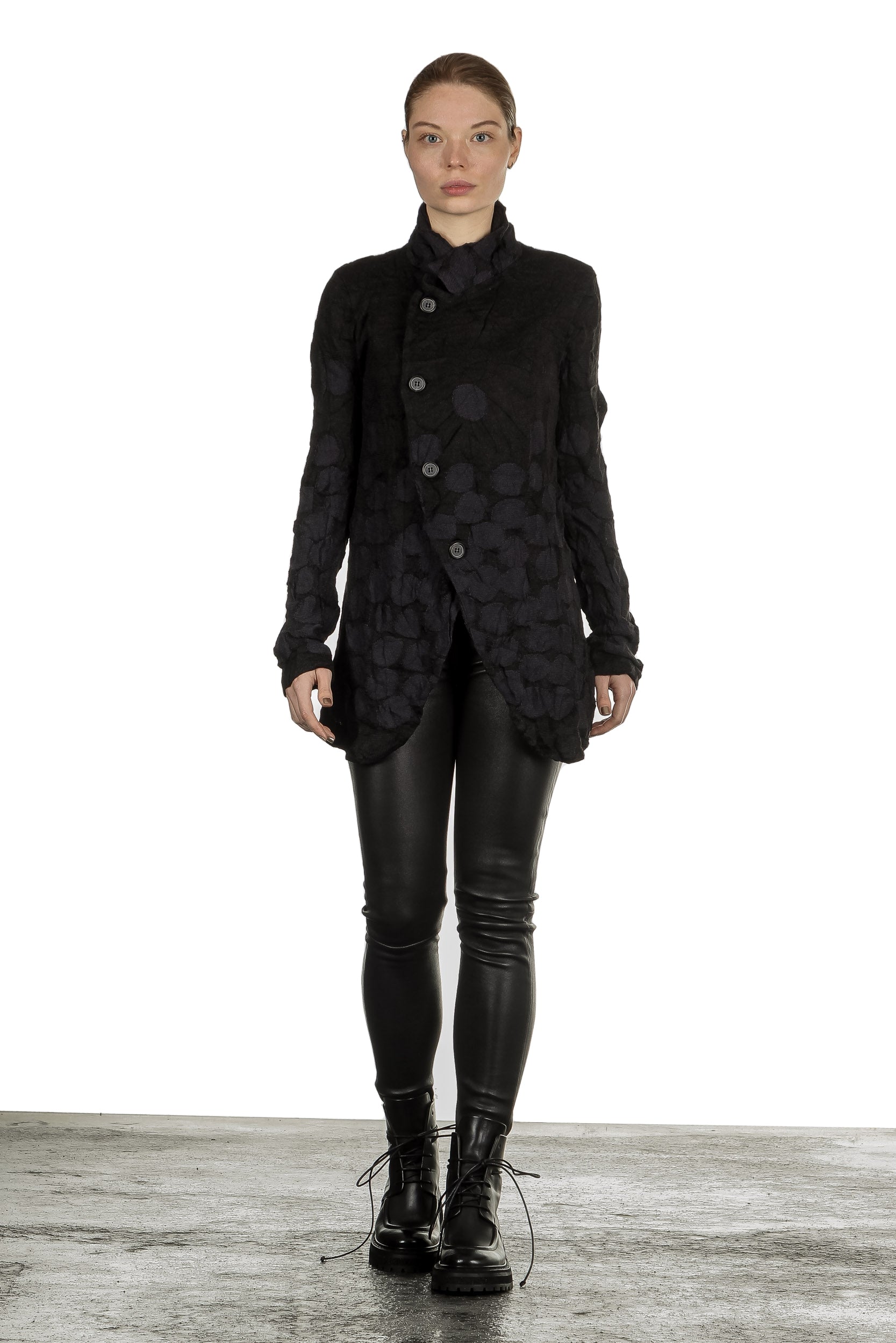 Y's Yohji Yamamoto Damen Avantgarde Strickjacke schwarz