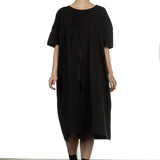 Y's Yohji Yamamoto Damen Avantgarde T-Shirt-Kleid schwarz