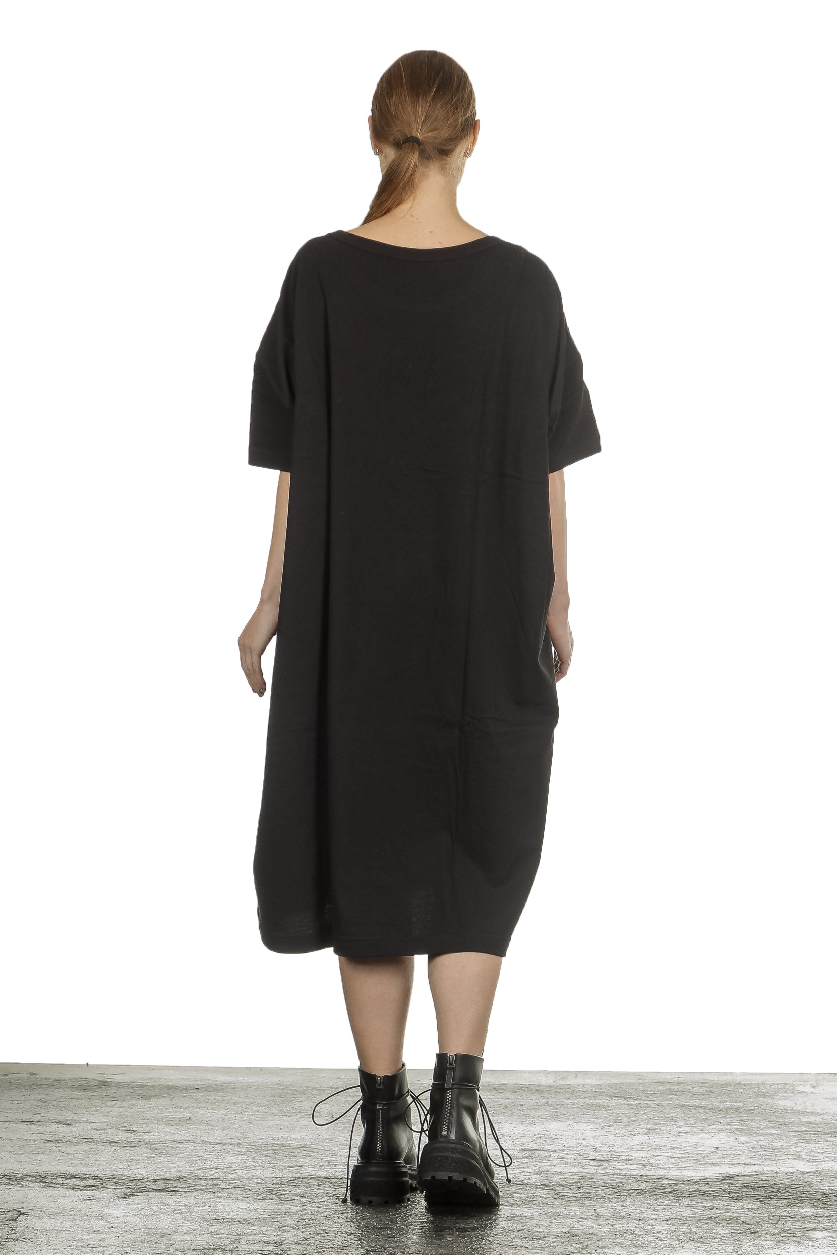 Y's Yohji Yamamoto Damen Avantgarde T-Shirt-Kleid schwarz