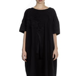 Y's Yohji Yamamoto Damen Avantgarde T-Shirt-Kleid schwarz