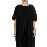 Y's Yohji Yamamoto Damen Avantgarde T-Shirt-Kleid schwarz