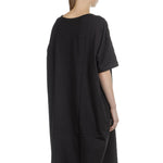 Y's Yohji Yamamoto Damen Avantgarde T-Shirt-Kleid schwarz