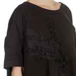 Y's Yohji Yamamoto Damen Avantgarde T-Shirt-Kleid schwarz