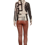 DROMe Damen Leder Hose braun