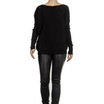 Sarah Pacini Oversized Pullover schwarz