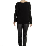 Sarah Pacini Oversized Pullover schwarz