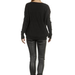 Sarah Pacini Oversized Pullover schwarz