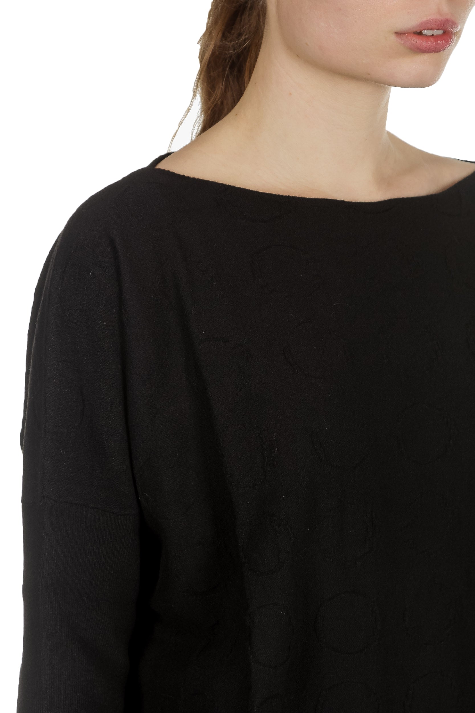 Sarah Pacini Oversized Pullover schwarz