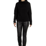Sarah Pacini Rollkragen Pullover schwarz
