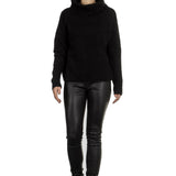 Sarah Pacini Rollkragen Pullover schwarz