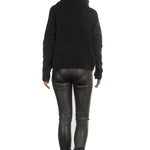 Sarah Pacini Rollkragen Pullover schwarz