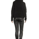 Sarah Pacini Rollkragen Pullover schwarz