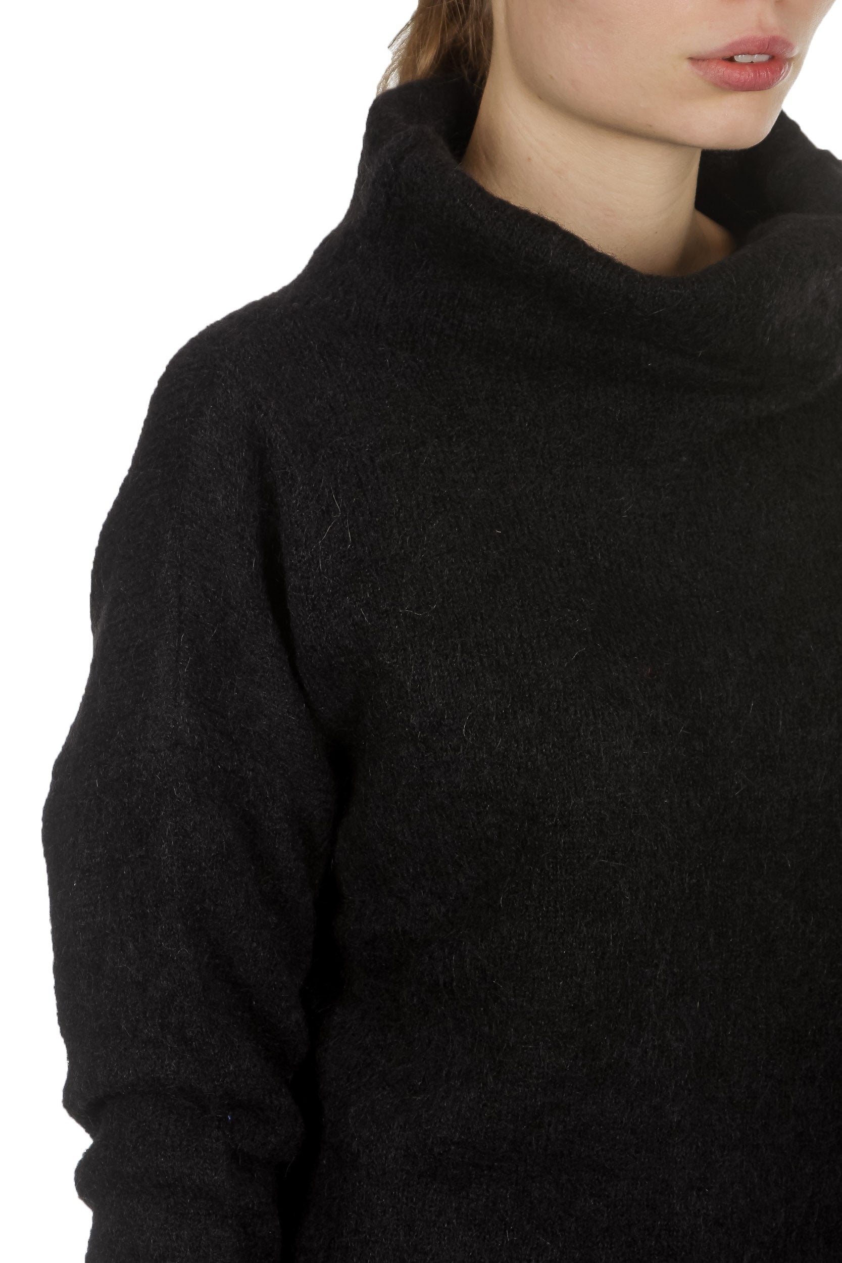 Sarah Pacini Rollkragen Pullover schwarz
