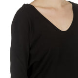 Sarah Pacini Damen Pullover V-Ausschnitt schwarz
