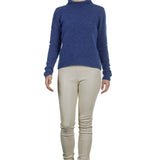Sarah Pacini Stehkragen Pullover blau
