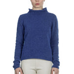 Sarah Pacini Stehkragen Pullover blau