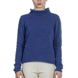 Sarah Pacini Stehkragen Pullover blau