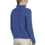 Sarah Pacini Stehkragen Pullover blau